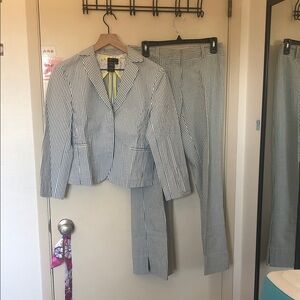 Striped Blazer and Pants Set